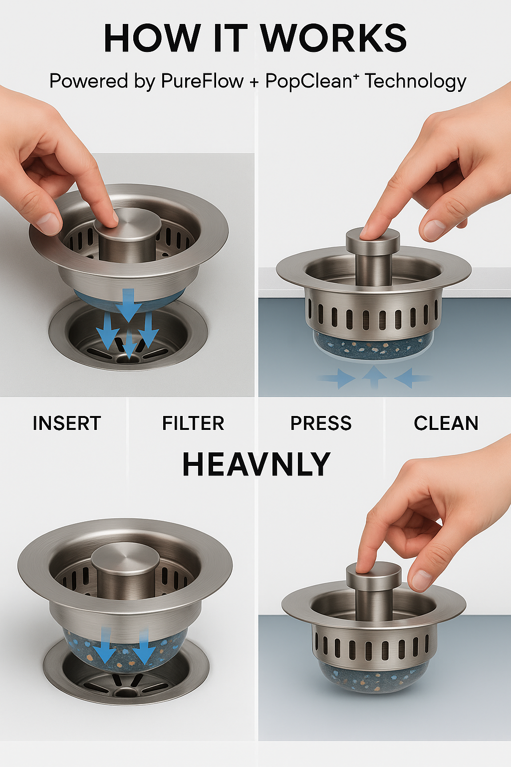Heavnly PureFlow™ Sink Strainer